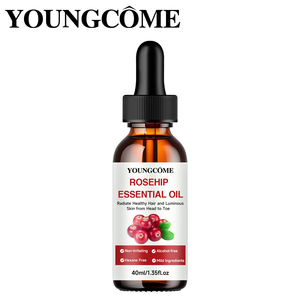 Face Oil Rosehip - น้ำมันหอมระเหยโรสฮิปบริสุทธิ์ ลดเลือนริ้วรอย ยกกระชับ ฟื้นฟู บำรุงผิวให้ชุ่มชื้น ขาวกระจ่างใส