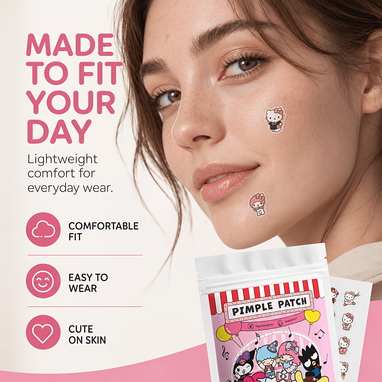 แผ่นแปะสิว Hello Kitty 40/120  - Skincare The Originote บทวิจารณ์และราคา