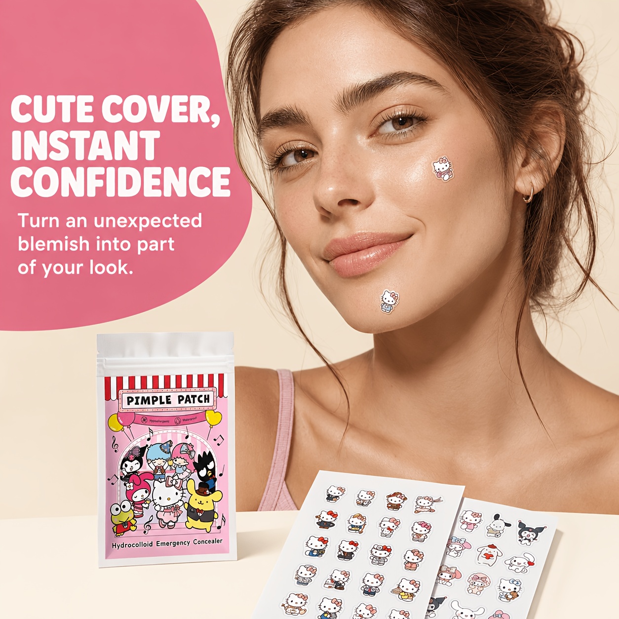 แผ่นแปะสิว Hello Kitty 40/120  - Skincare The Originote บทวิจารณ์และราคา