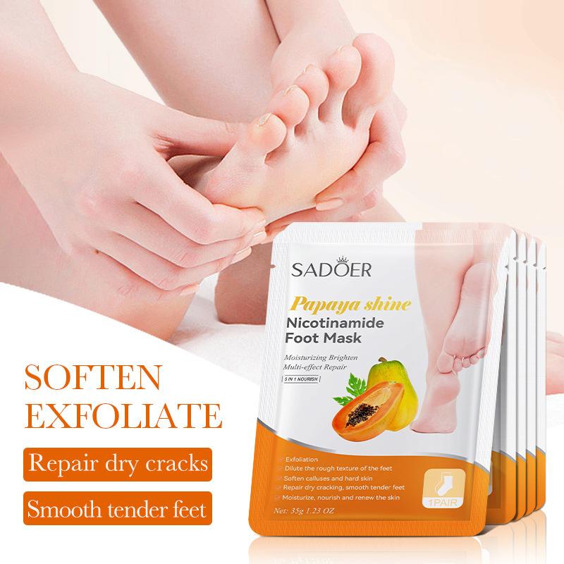 1 คู่ SADOER ผลไม้มาส์กเท้ามาส - Skincare Exfoliating บทวิจารณ์และราคา