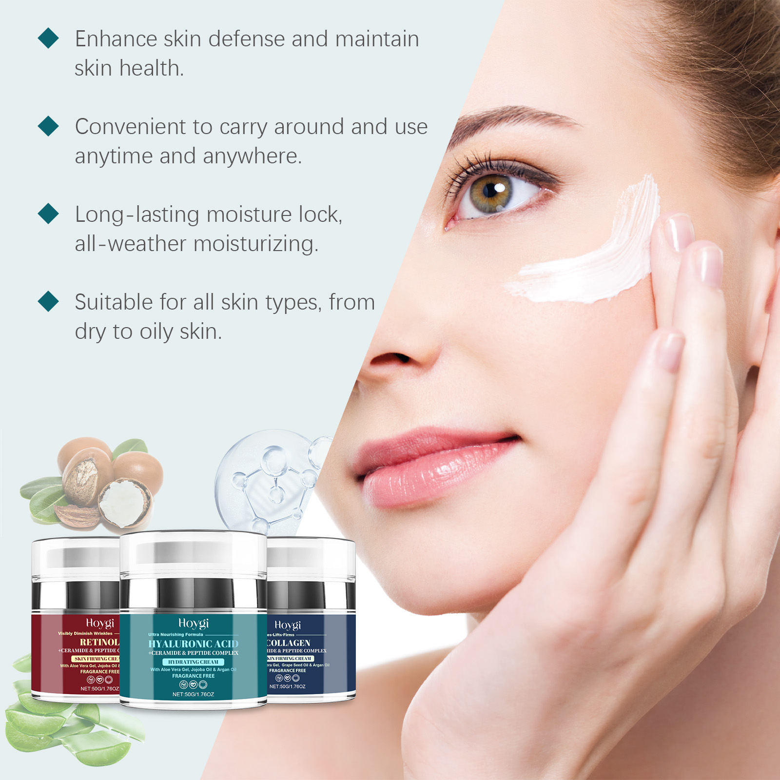 ครีมบำรุงผิวหน้า Hoygi ให้ความ - Ceramide Moisturizer บทวิจารณ์และราคา