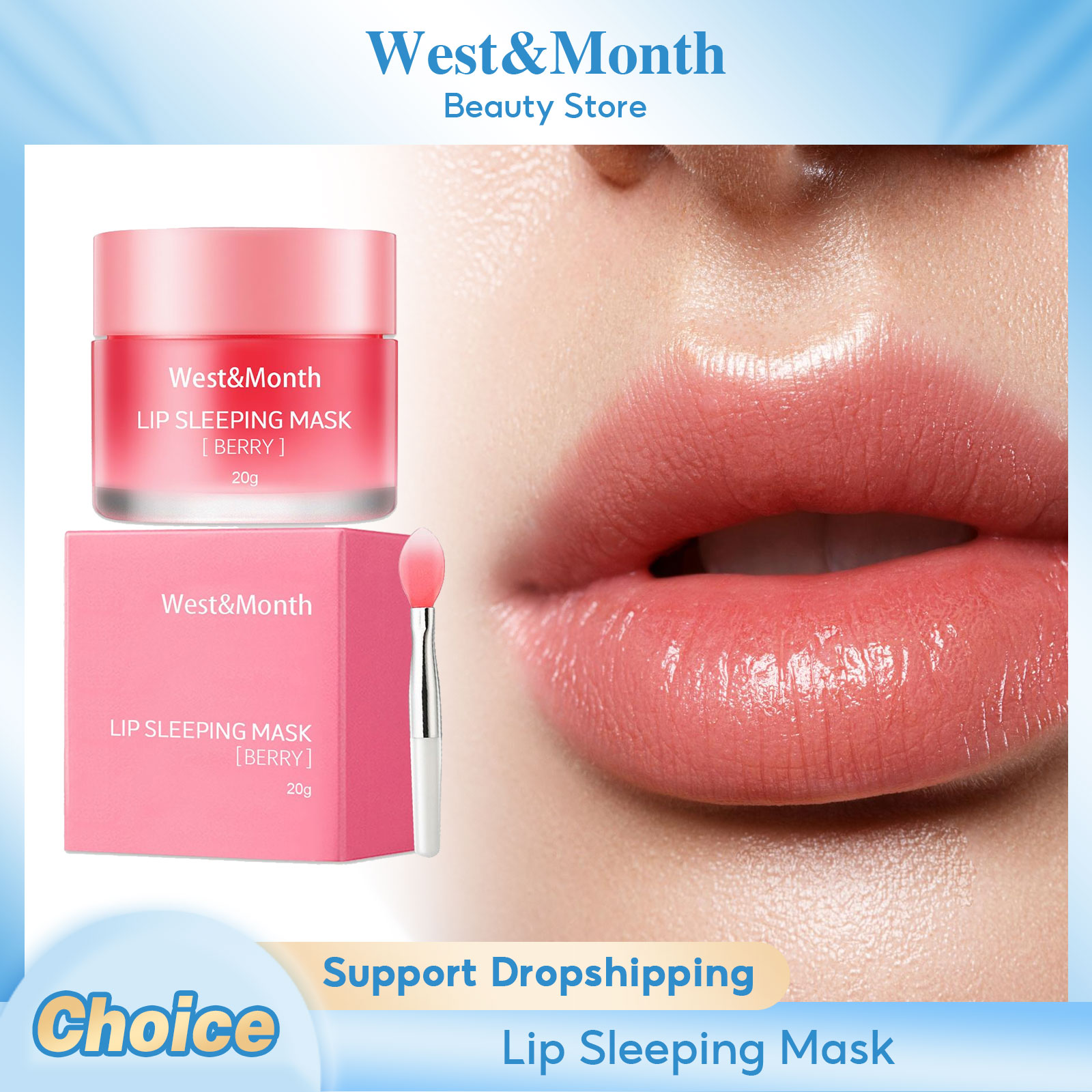 Sleeping Lip Mask Anti-แตกอวบ  - Skincare Exfoliating บทวิจารณ์และราคา