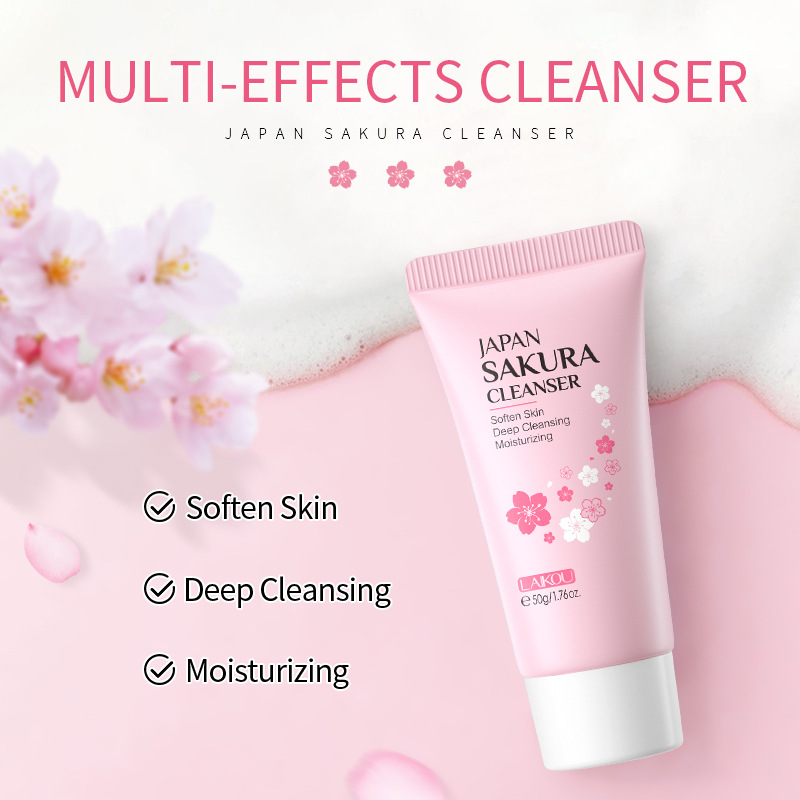 ญี่ปุ่นซากุระทําความสะอาดผิวหน - Skincare Exfoliating บทวิจารณ์และราคา