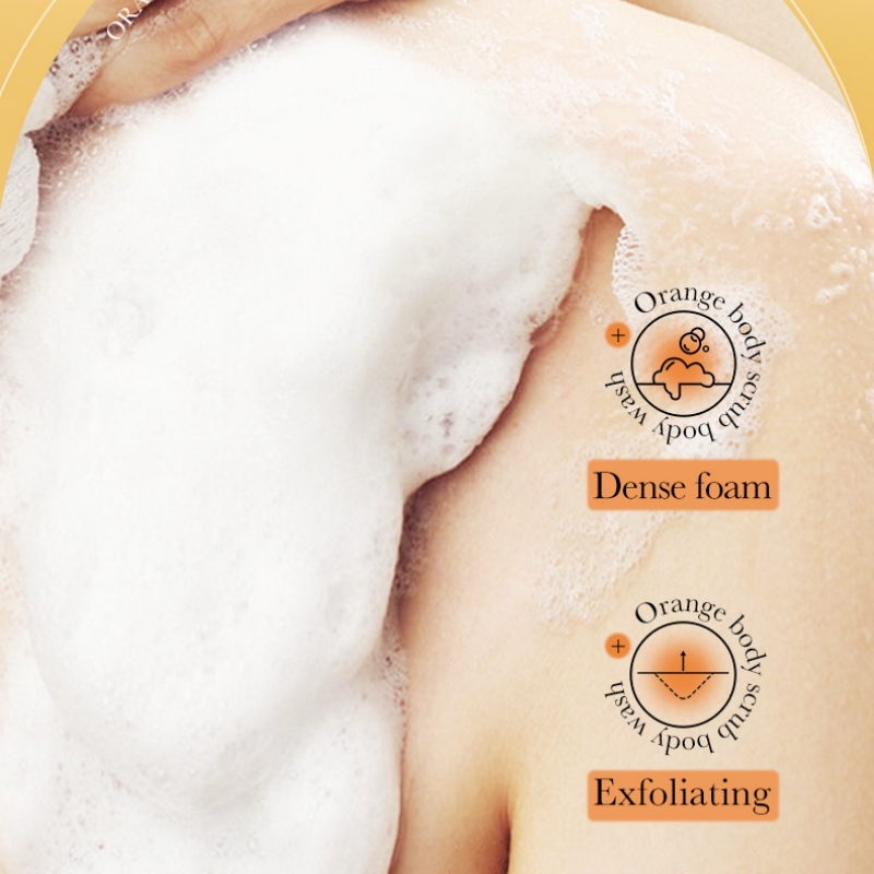 เจลอาบน้ำสครับผิวกายกลิ่นส้ม 3 - Skincare Ingredients บทวิจารณ์และราคา